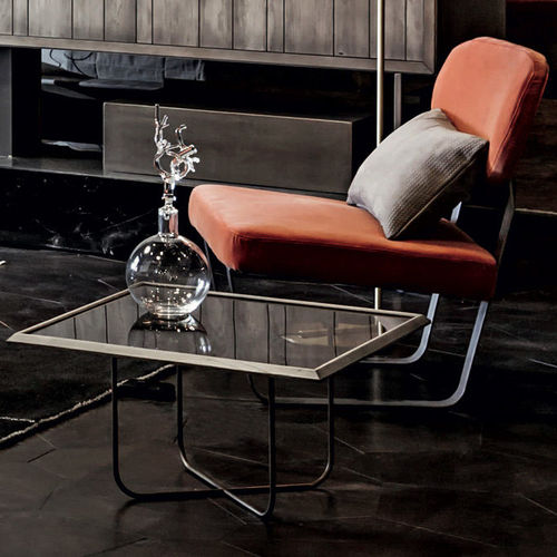Fauteuil contemporain - MANTIS  - Shake Design - en velours / en fer / luge