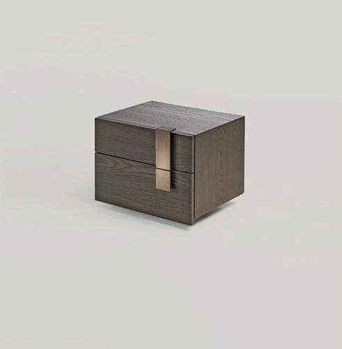 Table de chevet contemporaine - MESH - Shake Design - en frêne / en métal / rectangulaire