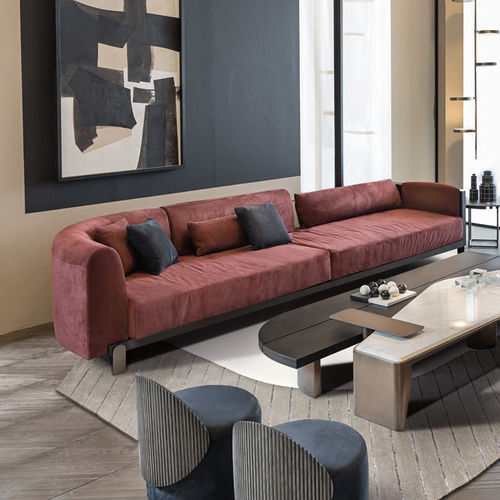 Canapé contemporain - EGO - Shake Design - en cuir / avec coussin amovible / avec accoudoirs