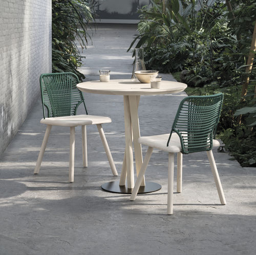 Table bistrot contemporaine - NIELS 0123-R - Traba' - en HPL / en hêtre / en frêne
