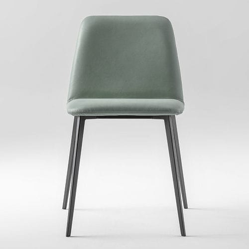 Chaise contemporaine - BARDOT MET 0031 - Traba' - d'intérieur / en velours / en cuir