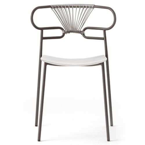 Chaise contemporaine - GENOA MET CROSS 0047 - Traba' - d'intérieur / d'extérieur / en tissu