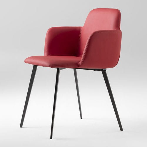 Chaise contemporaine - BARDOT MET CB UPH 0031 - Traba' - d'intérieur / en tissu / en cuir