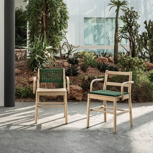 Chaise contemporaine - JULIE 0024-IN - Traba' - d'intérieur / en hêtre / en corde