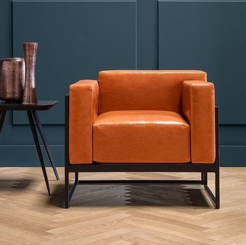 Fauteuil contemporain - KIRK 0060 - Traba' - en tissu / en cuir / en métal peint