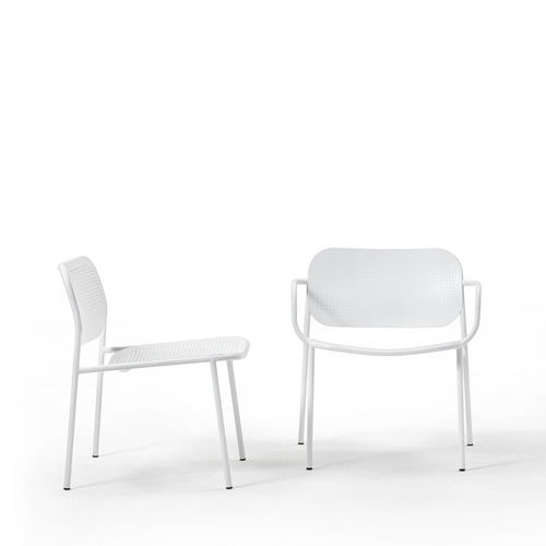 Fauteuil contemporain - METIS DOT 0172  - Traba' - en tôle perforée / en métal / empilable