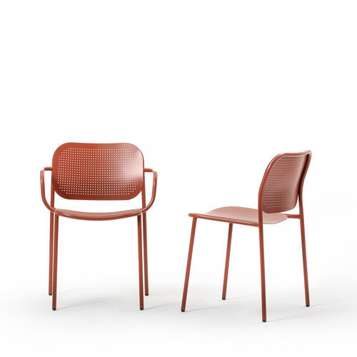 Chaise contemporaine - METIS DOT 0170-0171-CB - Traba' - d'intérieur / d'extérieur / en tôle perforée
