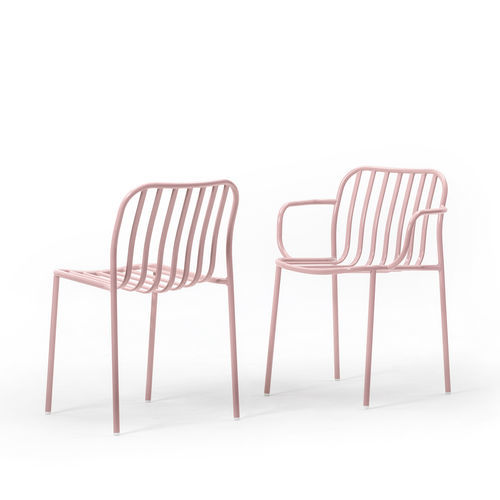 Chaise contemporaine - METIS LINE 0190/0191CB - Traba' - d'intérieur / d'extérieur / en métal peint