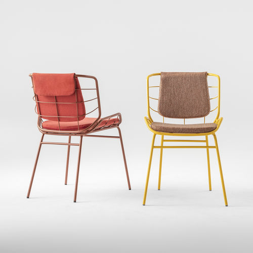 Chaise contemporaine - ART.SKIN 0084 - Traba' - d'intérieur / d'extérieur / en tissu