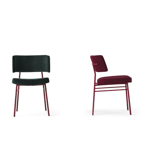 Chaise contemporaine - MARLEN MET 0161-MET-IM - Traba' - d'intérieur / en tissu / avec piètement en métal peint