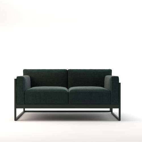 Canapé contemporain - KIRK 0062 - Traba' - en velours / vert / couleur personnalisable