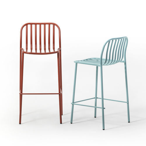 Chaise de bar contemporaine - STOOL METIS LINE 0194 - Traba' - d'intérieur / d'extérieur / en métal peint