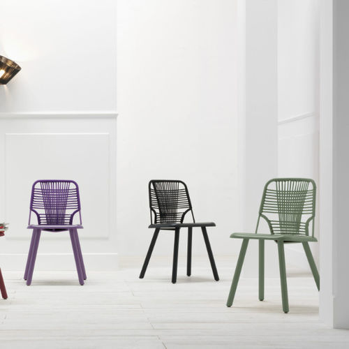 Chaise de jardin contemporaine - JACKIE - Traba' - d'intérieur / d'extérieur / en cuir