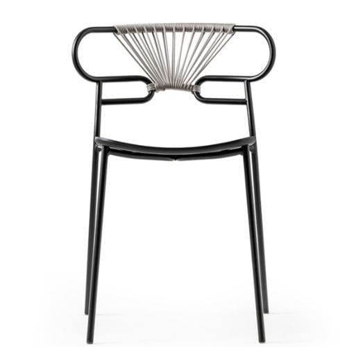 Chaise contemporaine - GENOA MET CROSS PU - Traba' - extérieure / en polyuréthane / en cuir