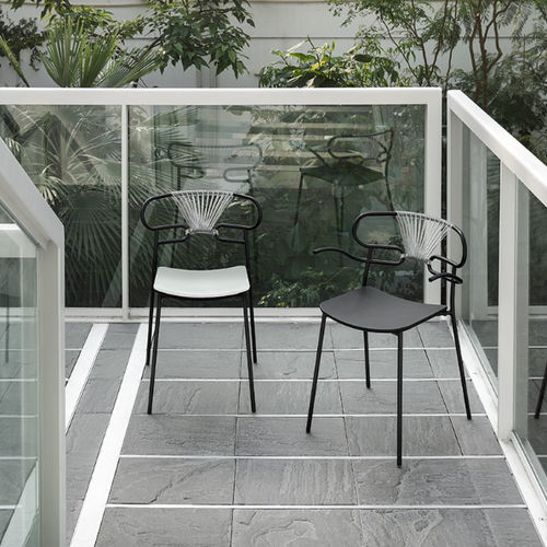 Fauteuil moderne - GENOA - Traba' - en cuir / en tissu / en métal peint