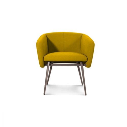 Fauteuil moderne - BAL&Ugrave; MET - Traba' - en cuir / en mousse de polyuréthane / en tissu