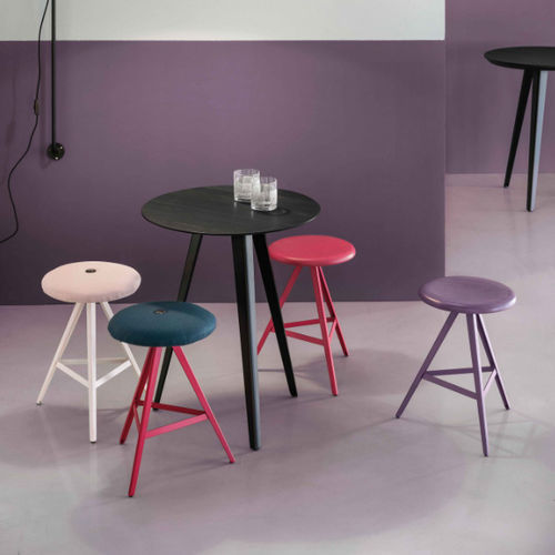 Table bistrot moderne - AKY - Traba' - en métal peint / avec piètement en métal / ronde