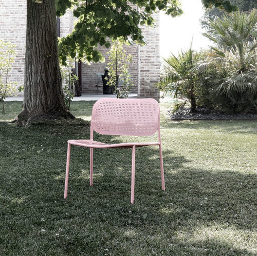 Fauteuil contemporain - METIS DOT - Traba' - en métal / en métal peint / empilable