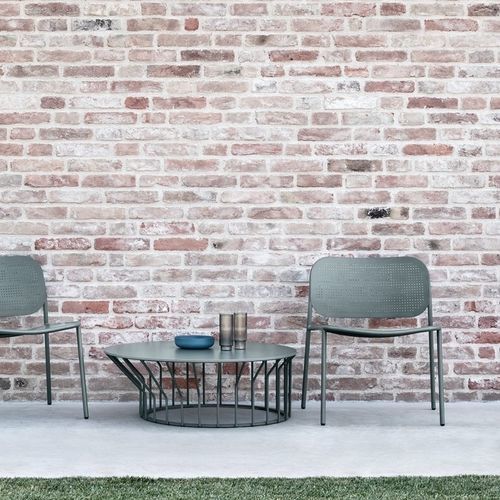 Fauteuil moderne - METIS DOT - Traba' - en métal / en métal peint / rouge
