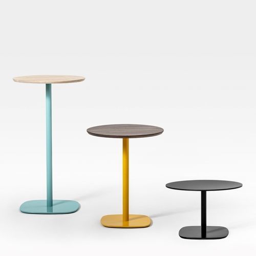 Table basse moderne - ROUND SMALL - Traba' - en frêne / avec piètement en métal / ronde