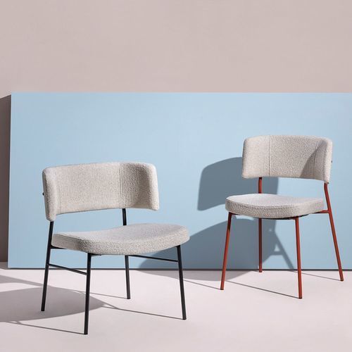 Fauteuil contemporain - MARLEN MET - Traba' - en cuir / en velours / en laiton poli