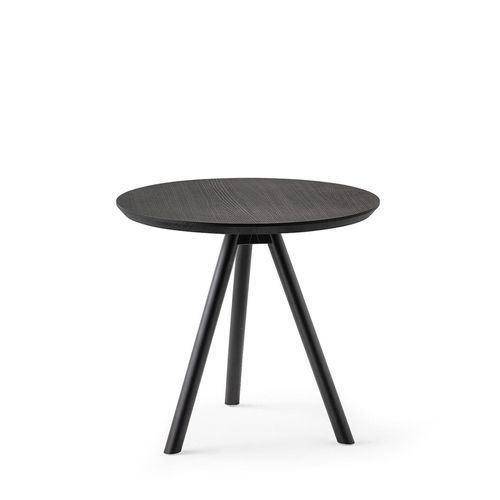 Table bistrot moderne - AKY - Traba' - en hêtre / avec piètement en hêtre / ronde