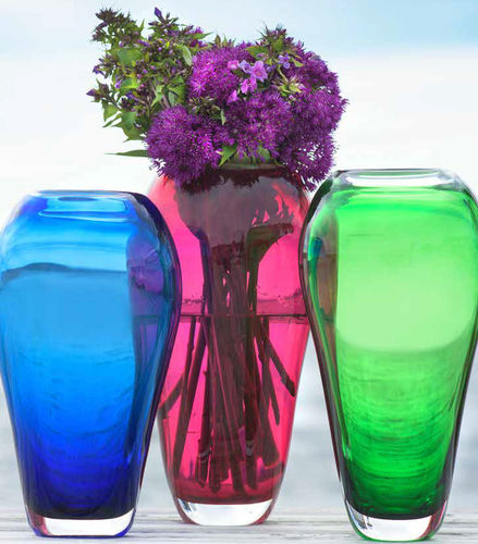 Vase contemporain - SPIRE - Magnor - en cristal