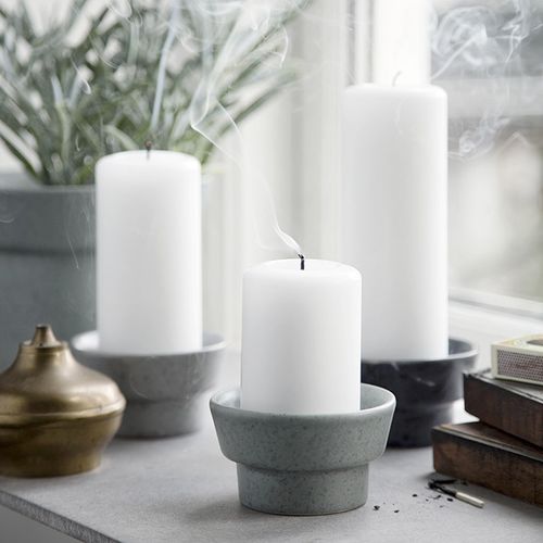 Bougeoir en céramique émaillée - OMBRIA - Kahler Design