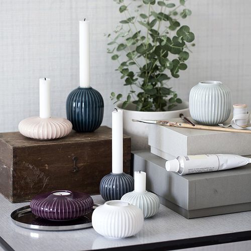Bougeoir en céramique - HAMMERSHØI - Kahler Design