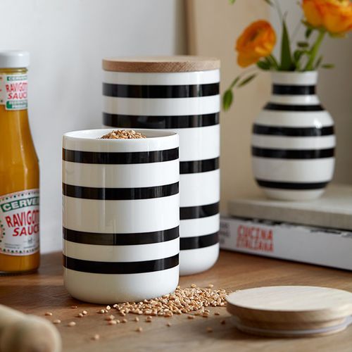 Boîte de rangement en bois - OMAGGIO - Kahler Design - en céramique