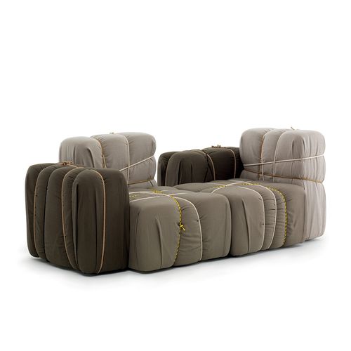 Canapé modulable - CONTROPAKKO - Mogg - contemporain / en tissu / en corde