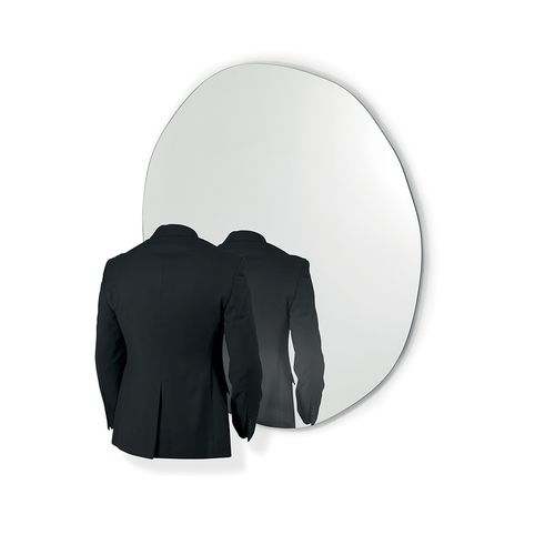 Miroir mural - GIOTTO - Mogg - contemporain / ovale / argenté