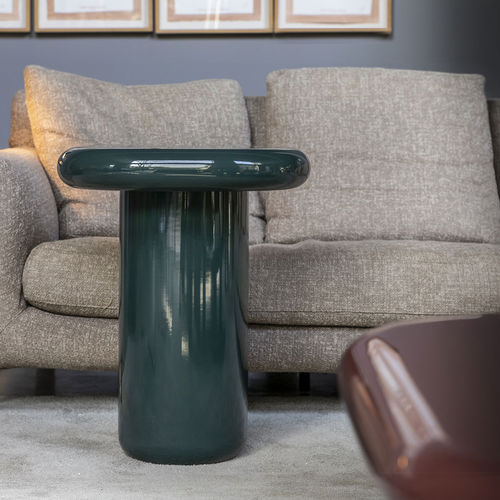 Table d'appoint contemporaine - BILBAO - Mogg - en bois laqué brillant / avec piètement en polyuréthane / carrée