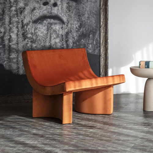 Chauffeuse contemporaine - TALK - Mogg - en tissu / couleur personnalisable / luge
