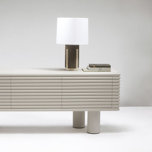 Lampe de table - Giobagnara - en cuir / contemporaine / sans fil
