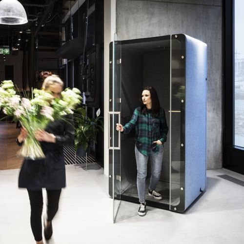 Cabine téléphonique pour open-space - MELLO - vank - pour bureau / en verre