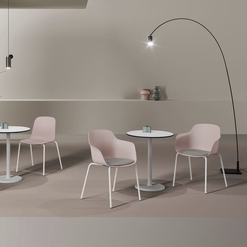 Chaise visiteur minimaliste - LORIA - vank - d'intérieur / en plastique / avec piètement en métal