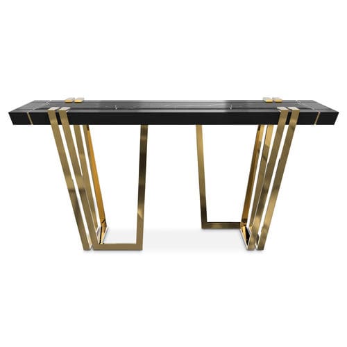 Console contemporaine - APOTHEOSIS - LUXXU MODERN DESIGN & LIVING - en bois / en laiton / en laiton poli