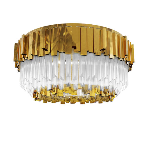Plafonnier contemporain - EMPIRE - LUXXU MODERN DESIGN & LIVING - rond / en cristal / en laiton