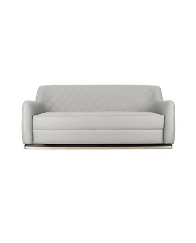 Canapé contemporain - CHARLA - LUXXU MODERN DESIGN & LIVING - en simili cuir / en cuir / gris