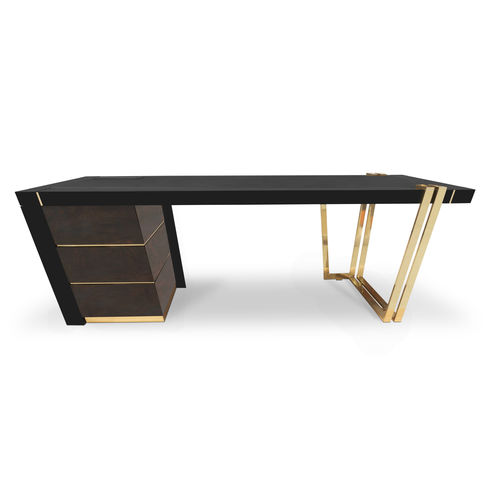 Bureau sur pied - APOTHEOSIS - LUXXU MODERN DESIGN & LIVING - contemporain / en noyer / en bois laqué