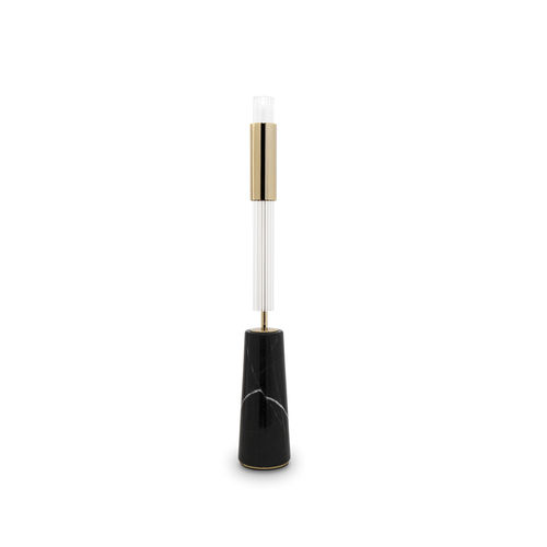 Lampe de table - GAMMA - LUXXU MODERN DESIGN & LIVING - en laiton plaqué or / en cristal / en marbre