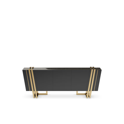 Buffet contemporain - Apotheosis - LUXXU MODERN DESIGN & LIVING - en bois laqué / en laiton poli / en marbre
