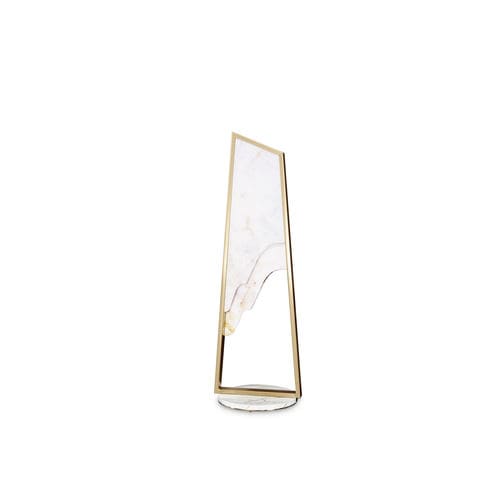 Lampe de sol - MAGNA I - LUXXU MODERN DESIGN & LIVING - en laiton plaqué or / en marbre / contemporaine