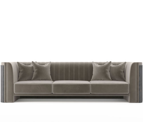 Canapé contemporain - Algerone - LUXXU MODERN DESIGN & LIVING - en velours / couleur personnalisable / avec piètement en laiton