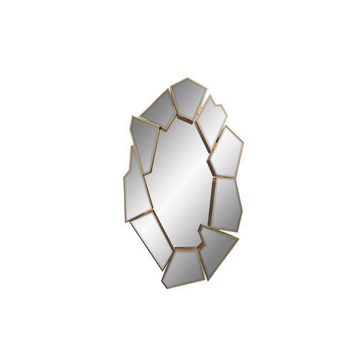 Miroir mural - CRACKLE - LUXXU MODERN DESIGN & LIVING - contemporain / en laiton poli / doré