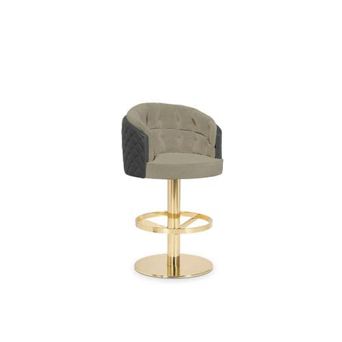 Chaise de bar contemporaine - OTTO - LUXXU MODERN DESIGN & LIVING - d'intérieur / en velours / en cuir