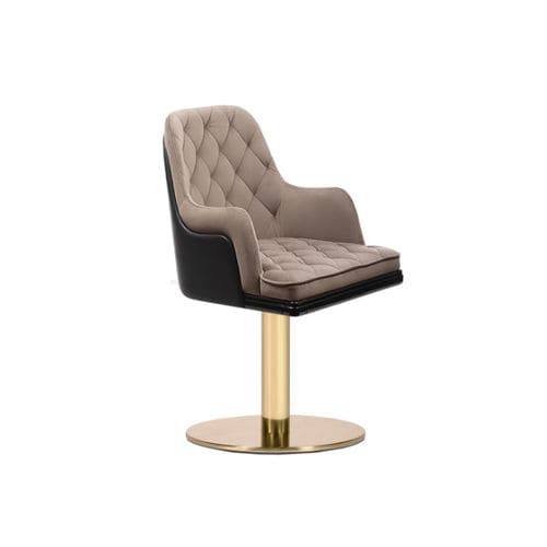 Chaise de salle à manger contemporaine - CHARLA - LUXXU MODERN DESIGN & LIVING - d'intérieur / en velours / en cuir