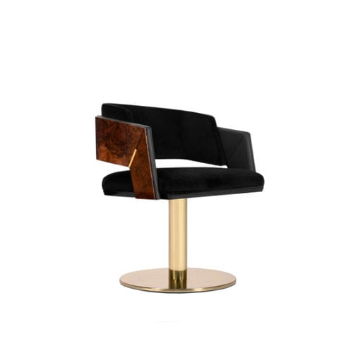 Chaise de salle à manger contemporaine - GALEA - LUXXU MODERN DESIGN & LIVING - d'intérieur / en velours / en cuir