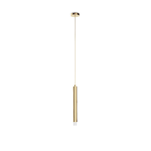 Suspension - WATERFALL SMALL - LUXXU MODERN DESIGN & LIVING - en laiton plaqué or / en cristal / contemporaine